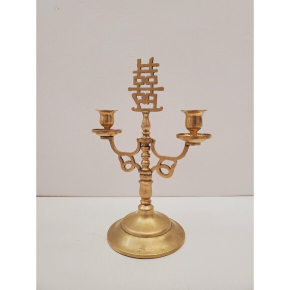 Vintage candelabra candle holders/ 3 arm candelabras/ candelabra perfect for - Picture 7 of 9